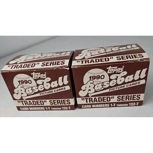1990 Topps Traded Baseball‎  2 Complete Sets. Both Complete No Cards Missing (A)